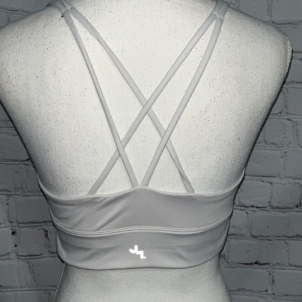 Joy Lab - White Strappy Exercise Bra - M - Picture 3 of 6